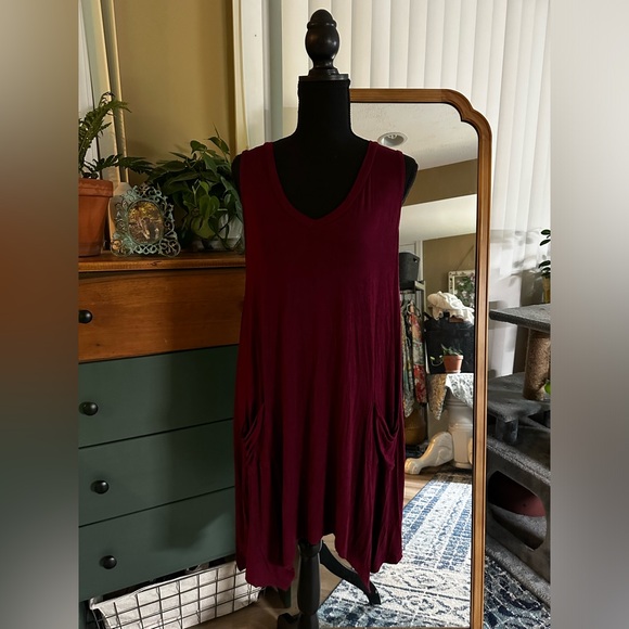 Trixxi Sleeveless Bow Tie Back Tunic with Pockets Medium - Picture 6 of 13